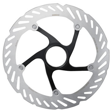 Ротор Shimano RT-CL700-M-E, 180мм, ICE TECH, CENTER LOCK, гайка з зовнішніми зачепами, чорний з сірим