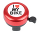 Звонок DN BL-005 I love my bike, красный