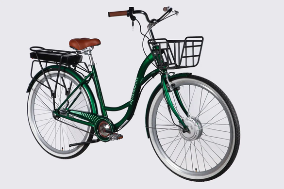 Электровелосипед 28" Dorozhnik eAQUAMARINE 36B 13А*г 500Вт (2026), 19", зеленый