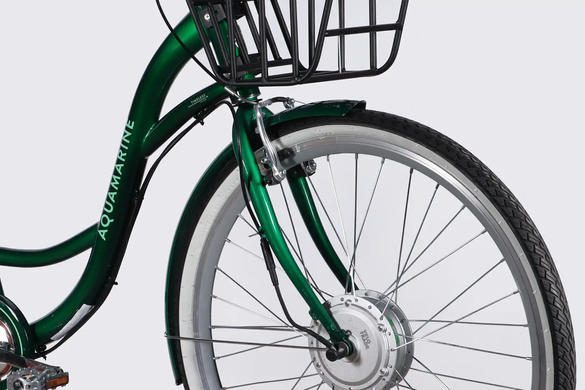 Электровелосипед 28" Dorozhnik eAQUAMARINE 36B 13А*г 500Вт (2026), 19", зеленый