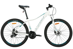 Велосипед 27.5" Leon XC-LADY AM Hydraulic lock out DD 2024, 16.5", білий з бірюзовим