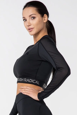 Топ Radical Active Crop Top, чёрный, S