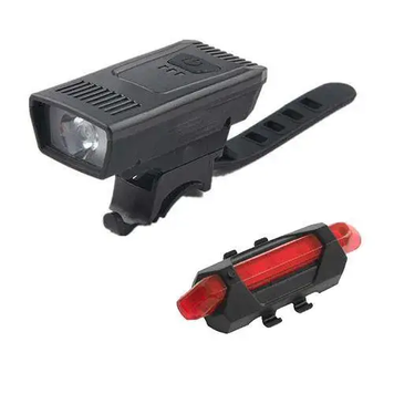 Комплект света BauTech YC-1803-1-XPE, micro USB, чёрный