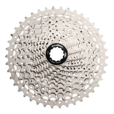 Касета 11S 11-46T SUN RACE MS7 MTB, Metallic Silver, сріблястий