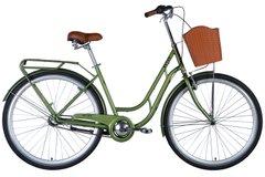 Велосипед 28" Dorozhnik RETRO планет. рама 2024, 19", темно-зеленый