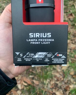 Фара передня ProX Sirius XP-G3 900Lm, чорний