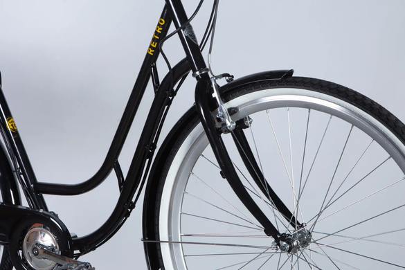Электровелосипед 28" Dorozhnik eRETRO 36B 13А*г 500Вт (2026), 19", чёрный