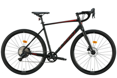 Велосипед 28" Leon GR-90 HDD 2024, M, чорний з червоним