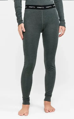 Термобілизна жіноча Craft Core Wool Merino Set Woman, зелений, M