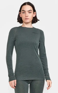 Термобілизна жіноча Craft Core Wool Merino Set Woman, зелений, M