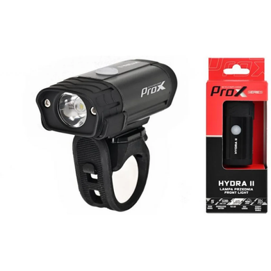 Фара передня ProX Hydra II 400Lm 1100mAh USB-c, чорний