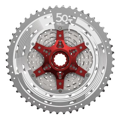 Касета 11S 11-51T SUN RACE MX8 MTB, Metallic Silver, сріблястий