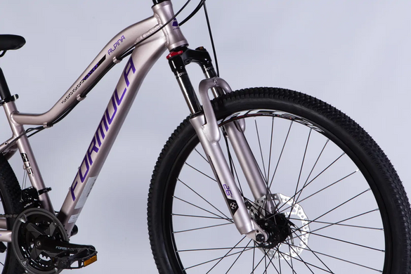 Велосипед 26" Formula ALPINA (2026), 15", серебристо-фиолетовый