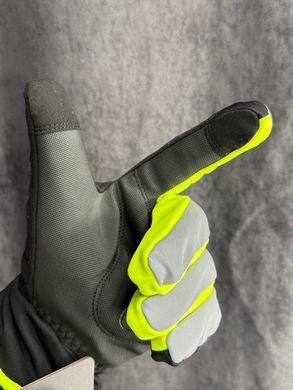 Зимові велосипедні рукавиці RockBros S336, чорний з жовтим, M