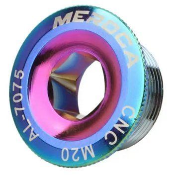 Прижимна гайка лівого шатуна Hollowtech 2, Meroca M20, oil slick