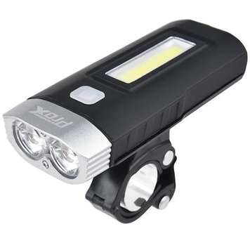 Фара передняя ProX Taurus 2xT6 + COB 500lm, чёрный