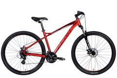Велосипед 29" Leon TN-90 AM Hydraulic lock out DD 2022, 20", червоний з чорним