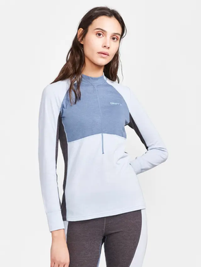 Термобілизна жіноча Craft CORE WOOL MIX SET WOMAN, блакитний, XL