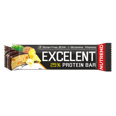 Протеїновий батончик NUTREND Excelent Protein bar (Ананас + Ваніль) 85 г