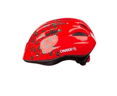 Шлем ONRIDE Clip кошки, красный, M