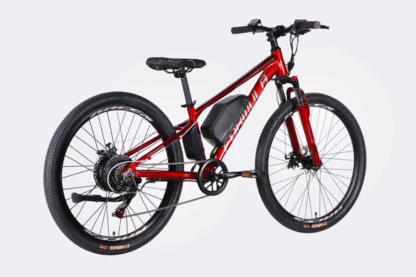 Велосипед 26" Formula eMOTION 36B 10А*г 500Вт (2026), 13", червоно-сріблястий