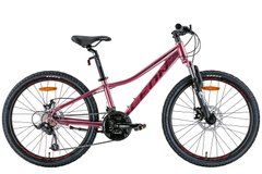 Велосипед 24" Leon JUNIOR AM DD 2022, рожевий