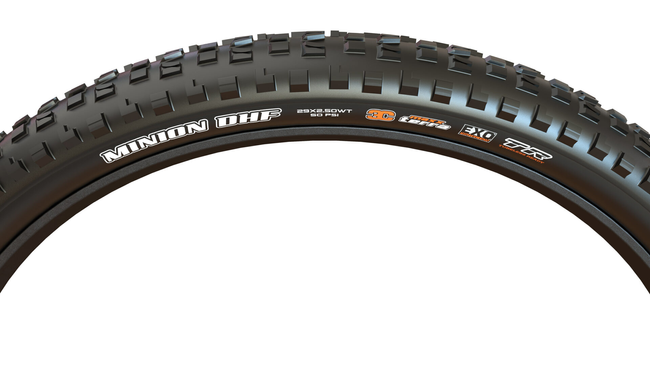 Покрышка MAXXIS MINION DHF 29X2.50WT TPI-60 Foldable 3CG/EXO+/TR, чёрный