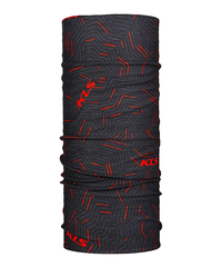 Головной убор KLS Red, черный с красным, Универсальный
