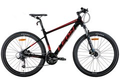 Велосипед 27.5" Leon XC-80 AM Hydraulic lock out HDD 2022, 20", чорний з червоним