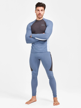Термобілизна чоловіча Craft CORE WOOL MIX SET MAN, блакитний, XXL