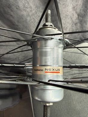 Колесо заднє 28', Shimano Nexus SG-3c41, 36 спиць, гальма V-brake/ ножні, чорне, чорний