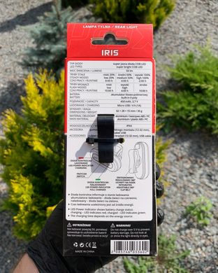 Задняя фара ProX Iris Led Com USB, чёрный