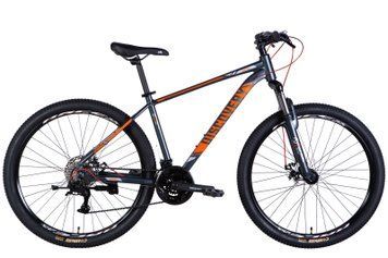 Велосипед 27.5" Discovery BASTION 2025, 17", сіро-помаранчевий