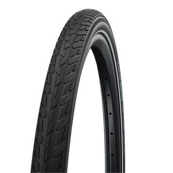 Покришка 29x2.15 (55-622) Schwalbe ROAD CRUISER PLUS PunctureGuard, TwinSkin B/B+RT HS484 GREEN 50EPI, чорний