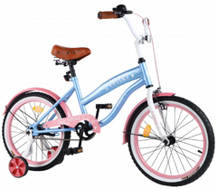 Велосипед Cruiser 16", блакитний/рожевий