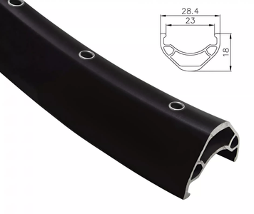 Обід 28" AlexRims MD23, 32H, пістонований, FV, Tubeless, чорний