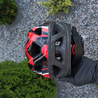Шолом велосипедний ProX Armor, червоний з чорним, розмір XS