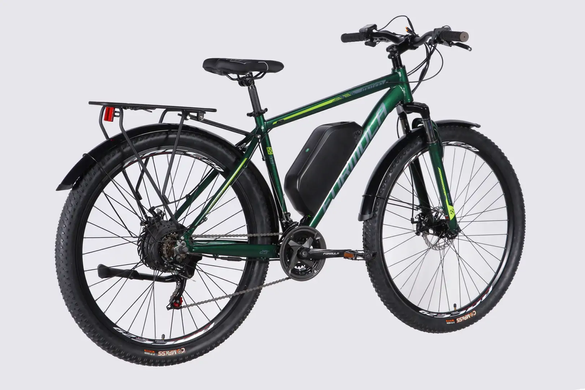 Електровелосипед 29" Formula eMOTION PLUS 48B 15А*г 500Вт (2026), 19", зелено-сірий