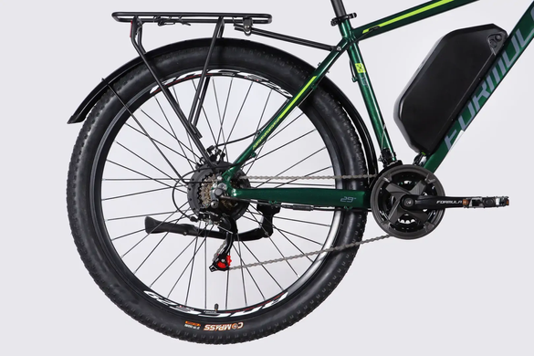 Електровелосипед 29" Formula eMOTION PLUS 48B 15А*г 500Вт (2026), 19", зелено-сірий