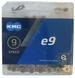 Ланцюг KMC e9 Silver 1/2 X 11/128 122 ланок з замком в боксі
