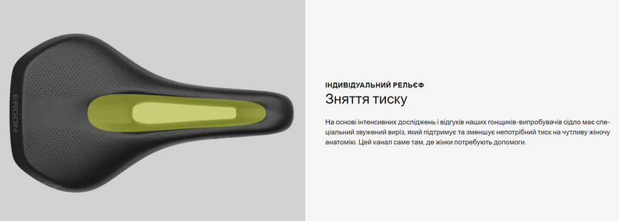 Сідло Ergon SMC Sport Gel Women, чорний, S/M