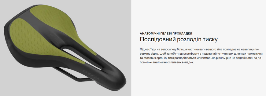 Сідло Ergon SMC Sport Gel Women, чорний, S/M