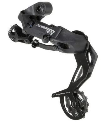 Перемикач задній SRAM X3, 7-8-9 швидкостей, довга лапка, чорний