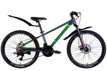 Велосипед 24" Discovery QUBE DD CS 2025, серый