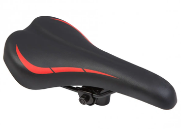 Сідло MTB YF-1135 265х145мм, чорний з червоним