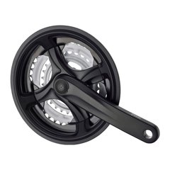 Комплект шатунів PROWHEEL TY-CM99, 175mm, 28/38/48T під квадрат, захист ланцюга, чорний