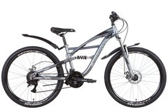 Велосипед 26" Discovery TRON AM2 DD 2022, 15", сріблясто-чорний