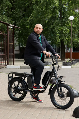 Электровелосипед 20" Dorozhnik ADAMANT 48B 17.5+12.5А*г 1000Вт (2026), 18,5", серебристый
