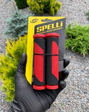 Велосипедні ручки Spelli SBG-692, червоний