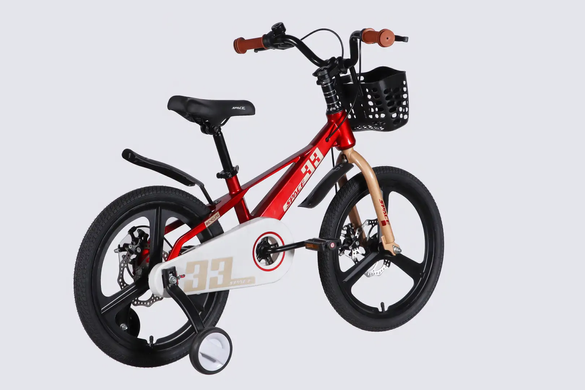 Велосипед 18" SPACE KID ORION (2026), красный с серым